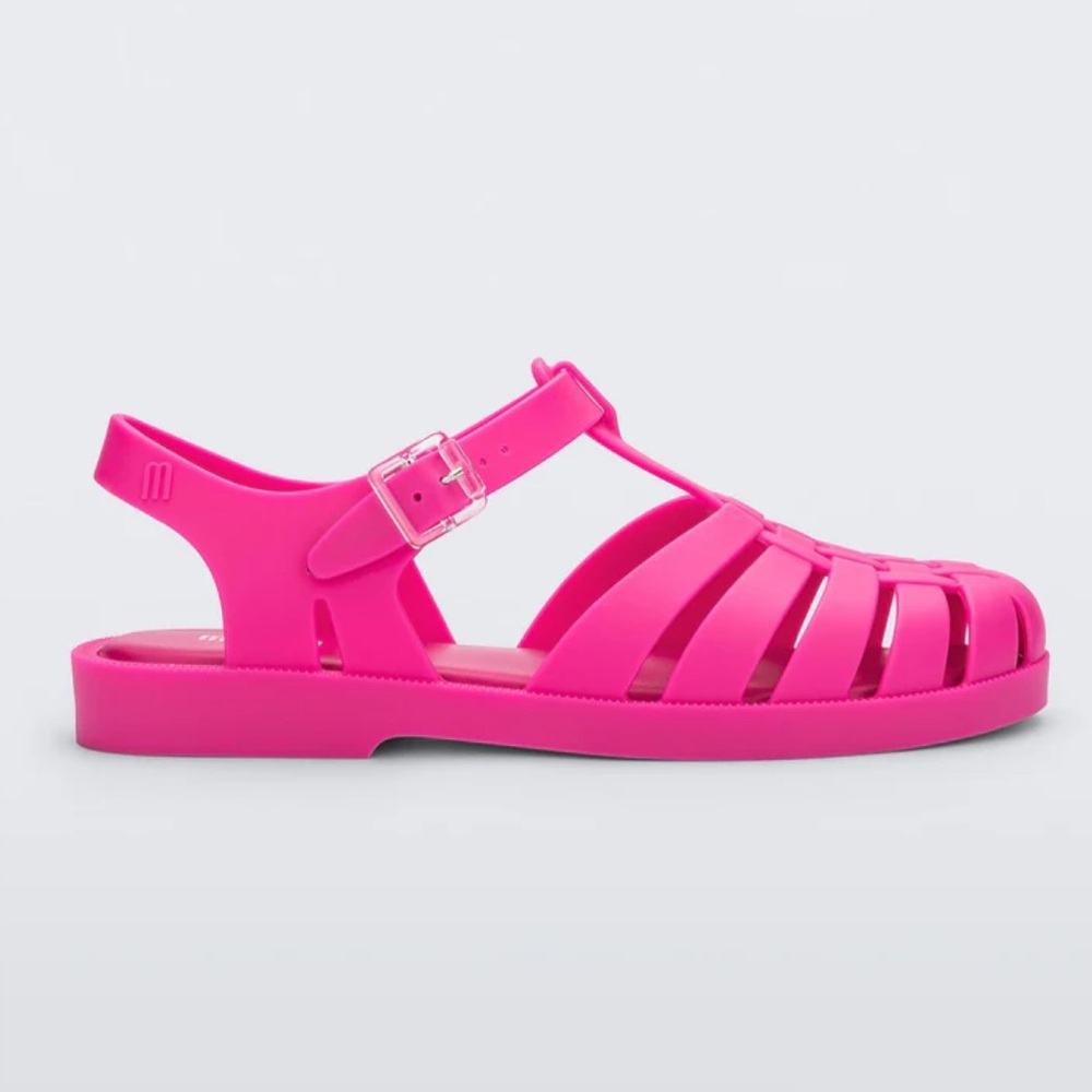 $69 Melissa Possession OG Jelly Sandal Fisherman Hot Pink Bubblegum 8 39